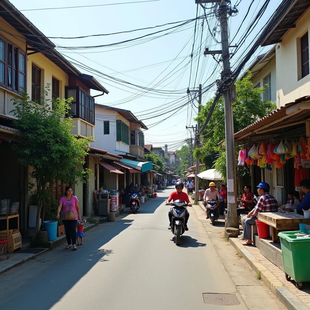 Quang cảnh nhộn nhịp đời sống hàng ngày tại một khu dân cư Phường An Hội Tây Gò Vấp